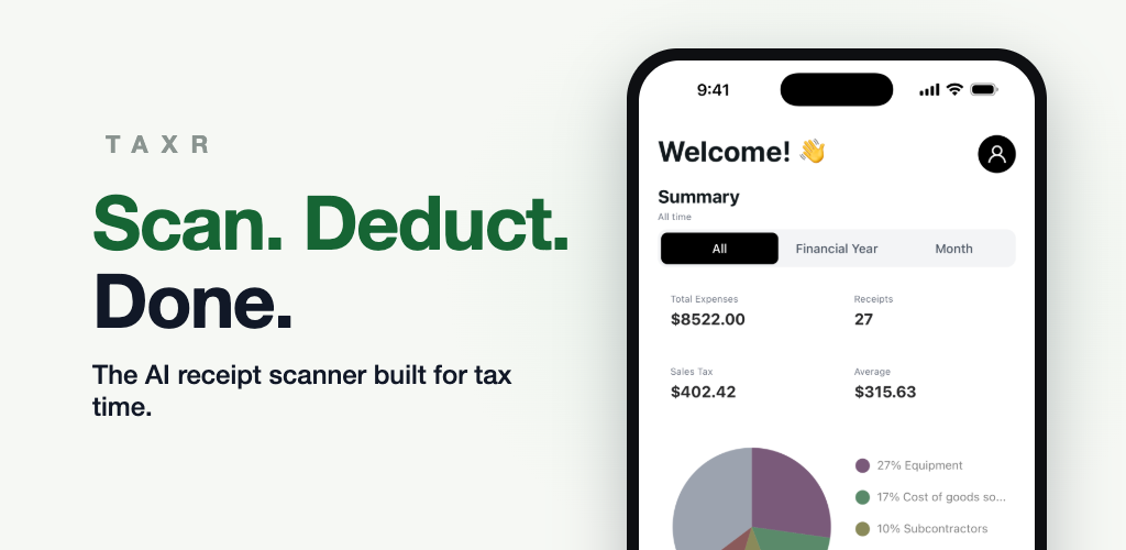 Taxr feature graphic